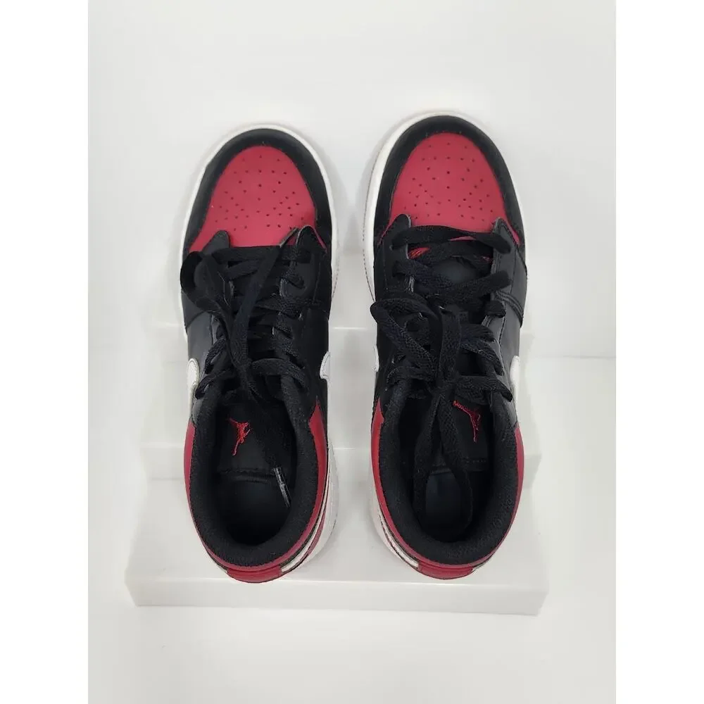 Nike Air Jordan 1 Low 'Alternate Bred Toe' Shoes Sneakers, Boys Size 4Y